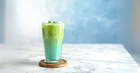 Iced Blue Pea Matcha Latte