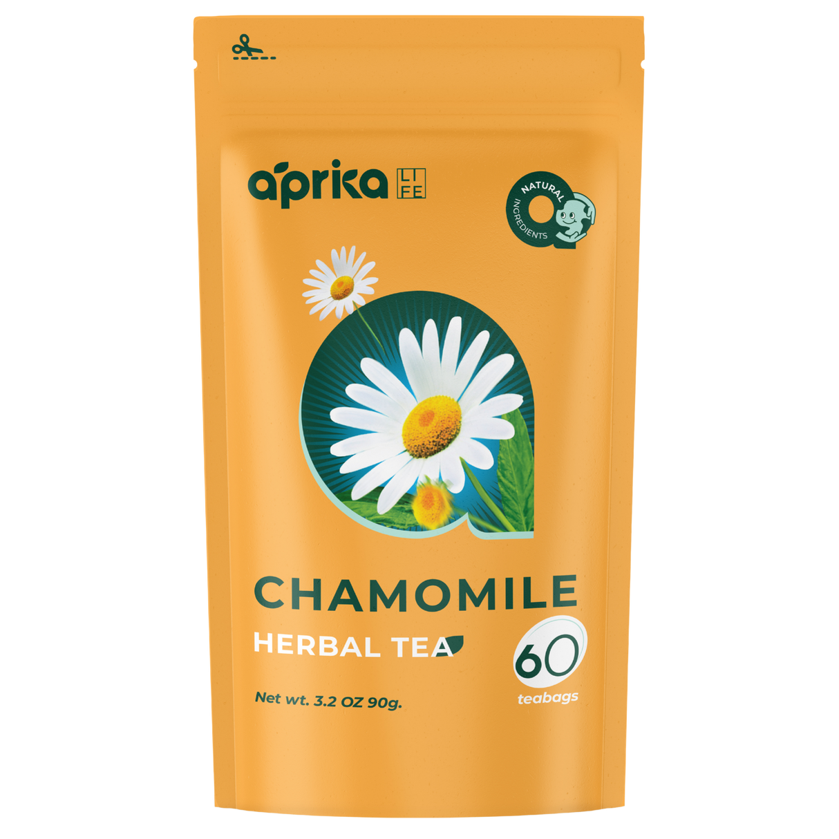 100% Pure Chamomile Herbal Tea, 60 Bags