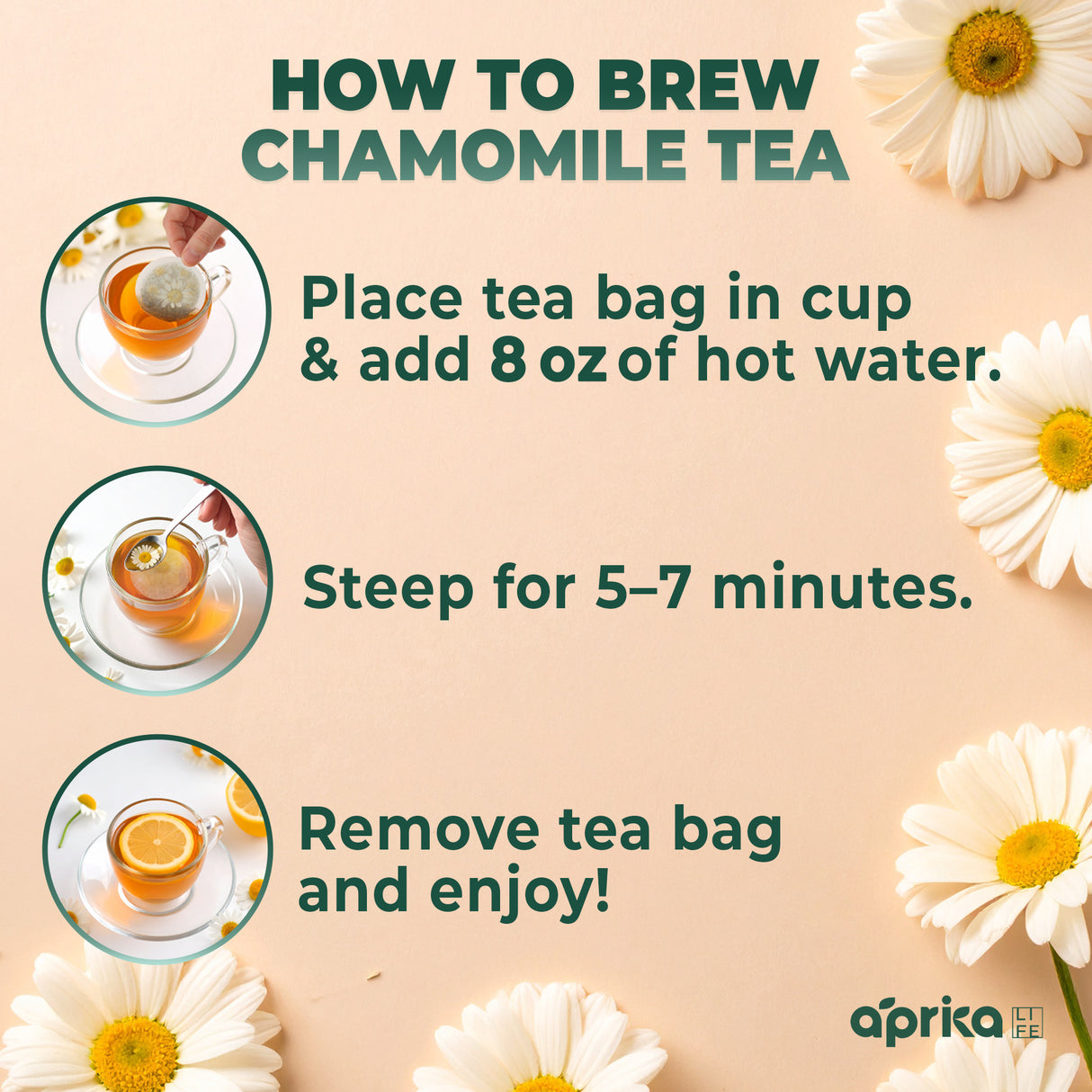 100% Pure Chamomile Herbal Tea, 60 Bags