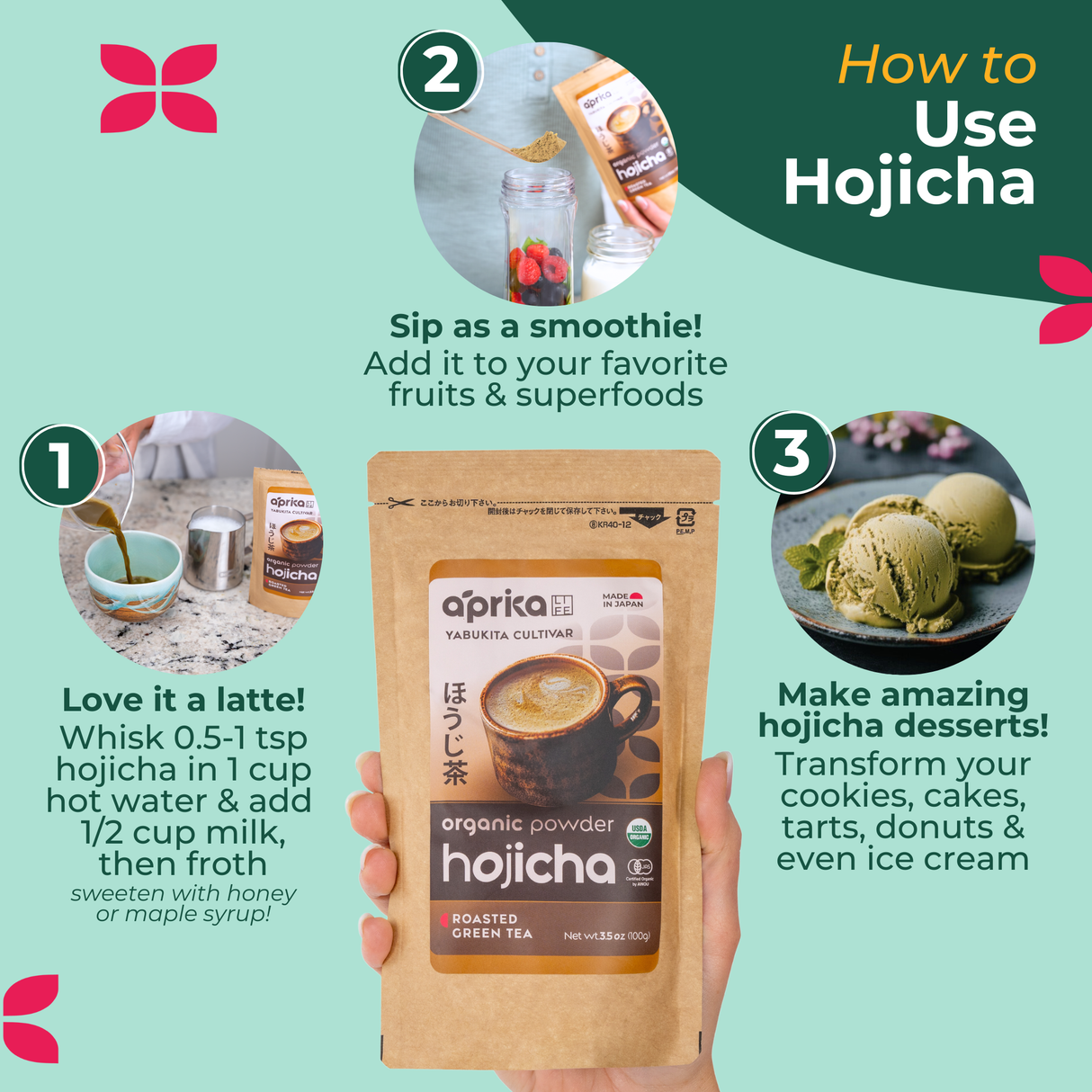 How to use hojicha powder