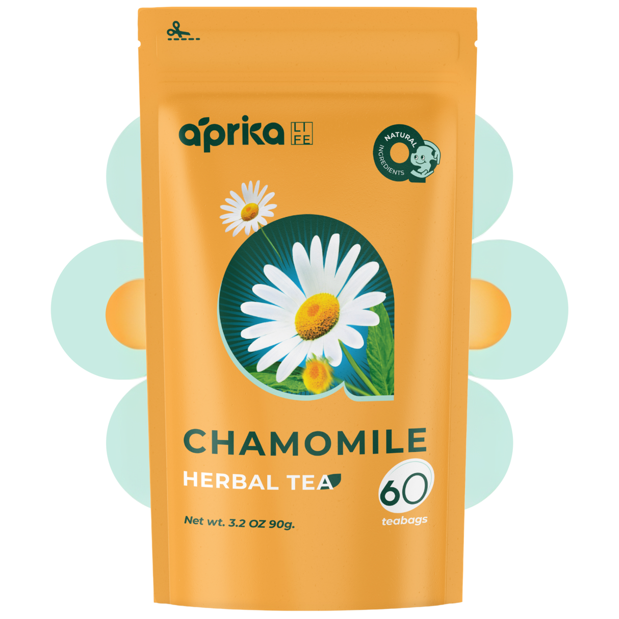 100% Pure Chamomile Herbal Tea, 60 Bags
