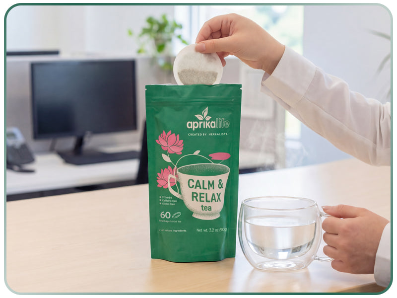 calm and relax herbal tea blend