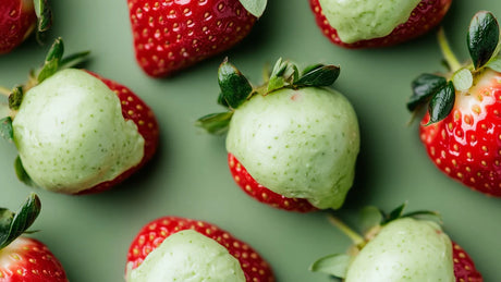Matcha Covered Strawberries