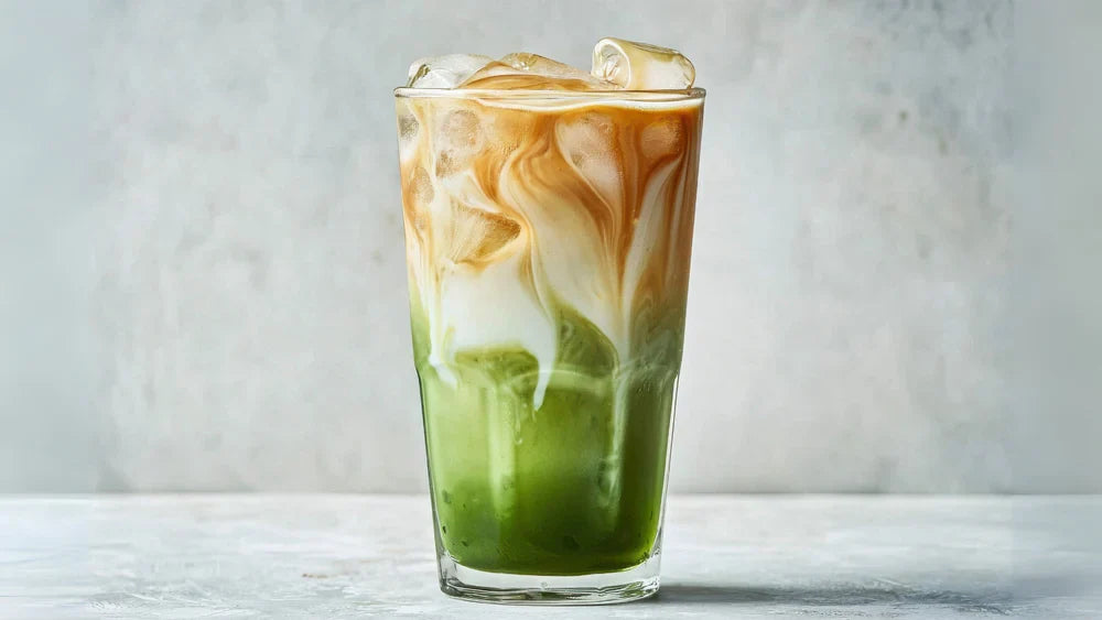 Dirty Matcha Latte (Matcha & Espresso)