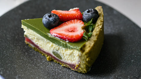Strawberry Matcha Cheesecake Recipe