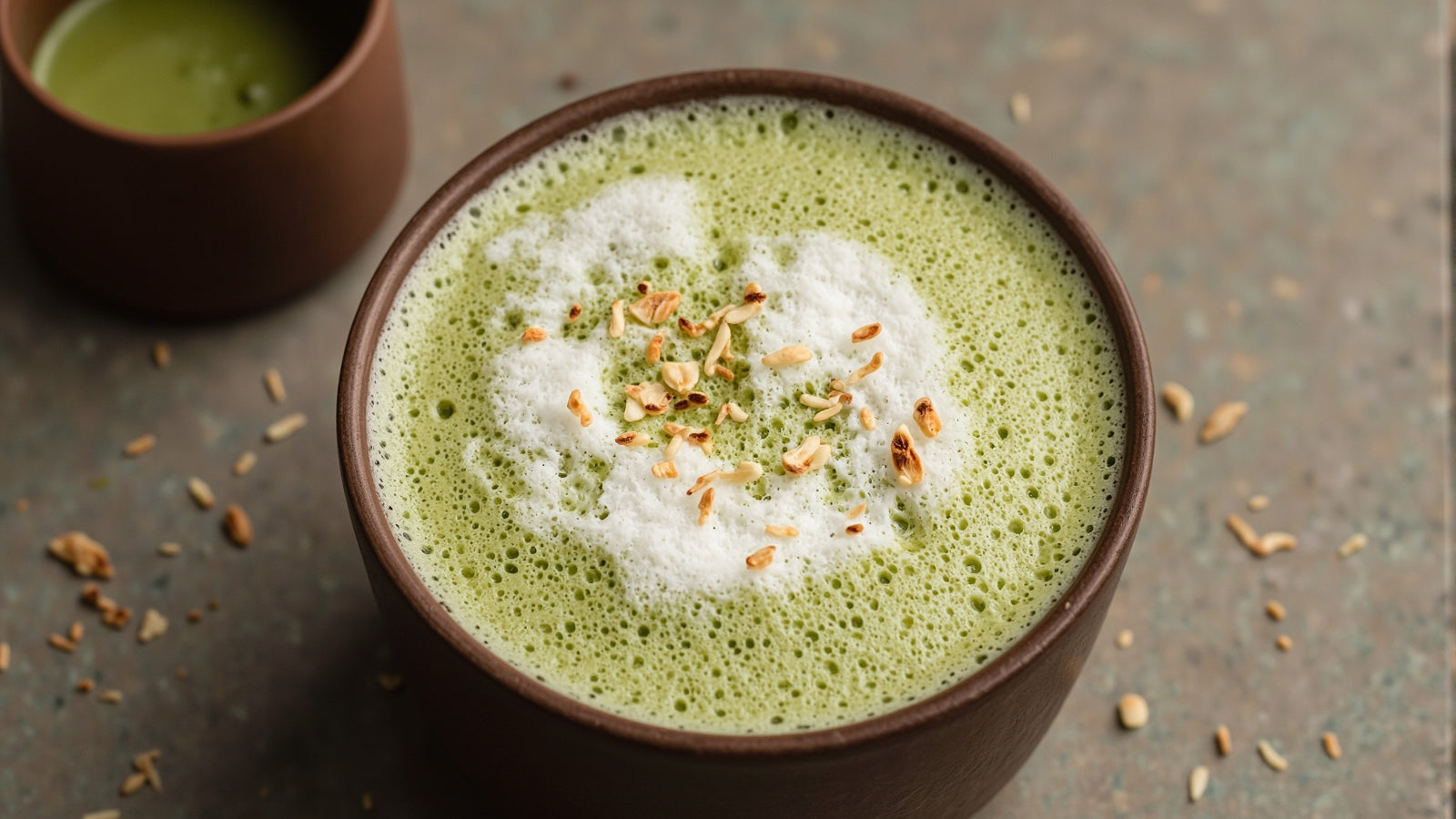 Toasted Coconut Matcha Latte Recipe