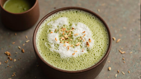 Toasted Coconut Matcha Latte Recipe