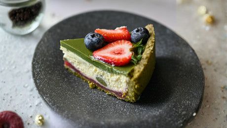 Strawberry Matcha Cheesecake