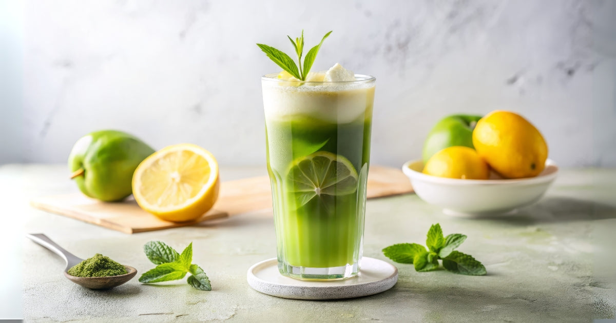Matcha Basil Lemonade