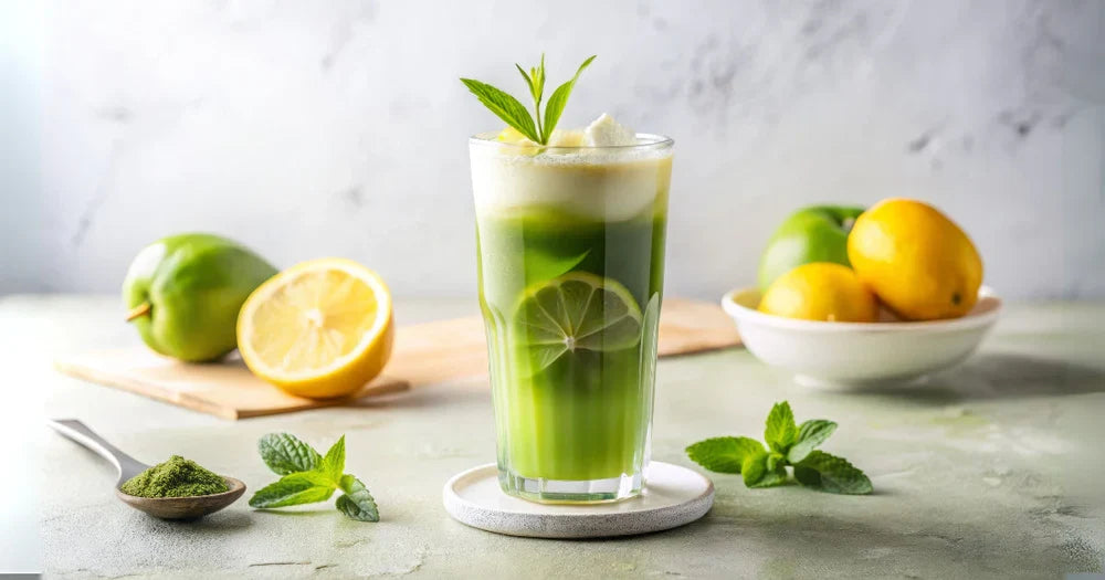 Matcha Basil Lemonade