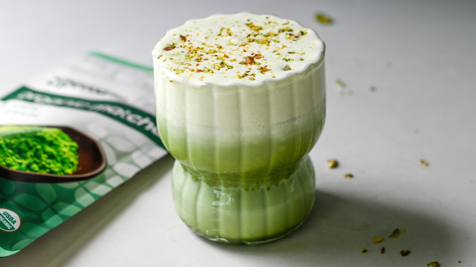 Viral Pistachio Matcha Latte