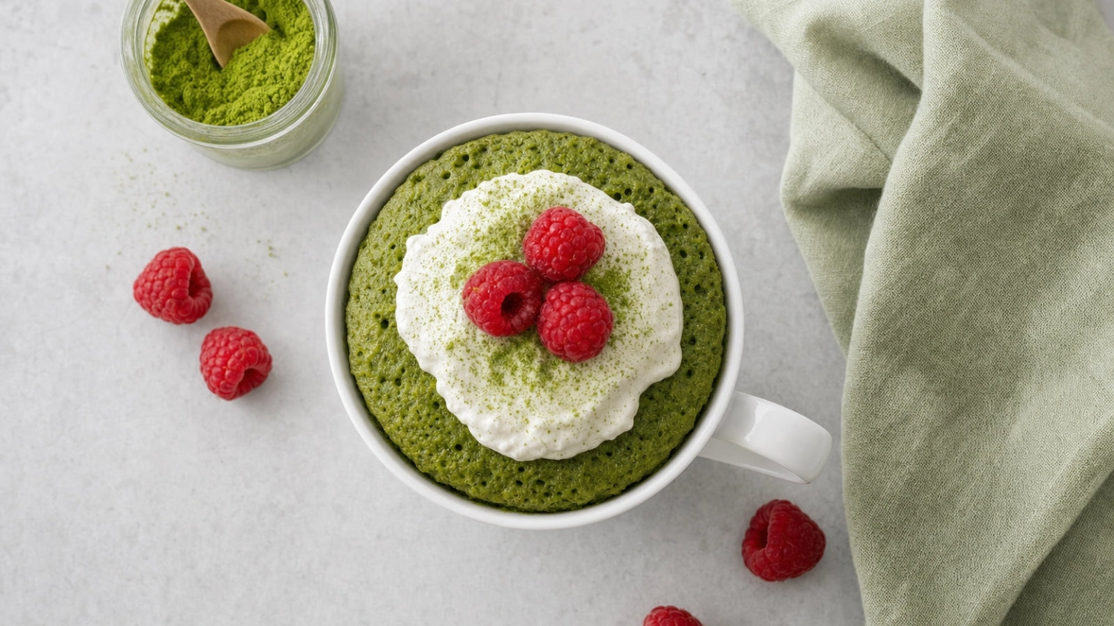 Easy Matcha Mug Cake Recipe
