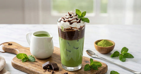 Iced Mint Chocolate Matcha Latte Recipe
