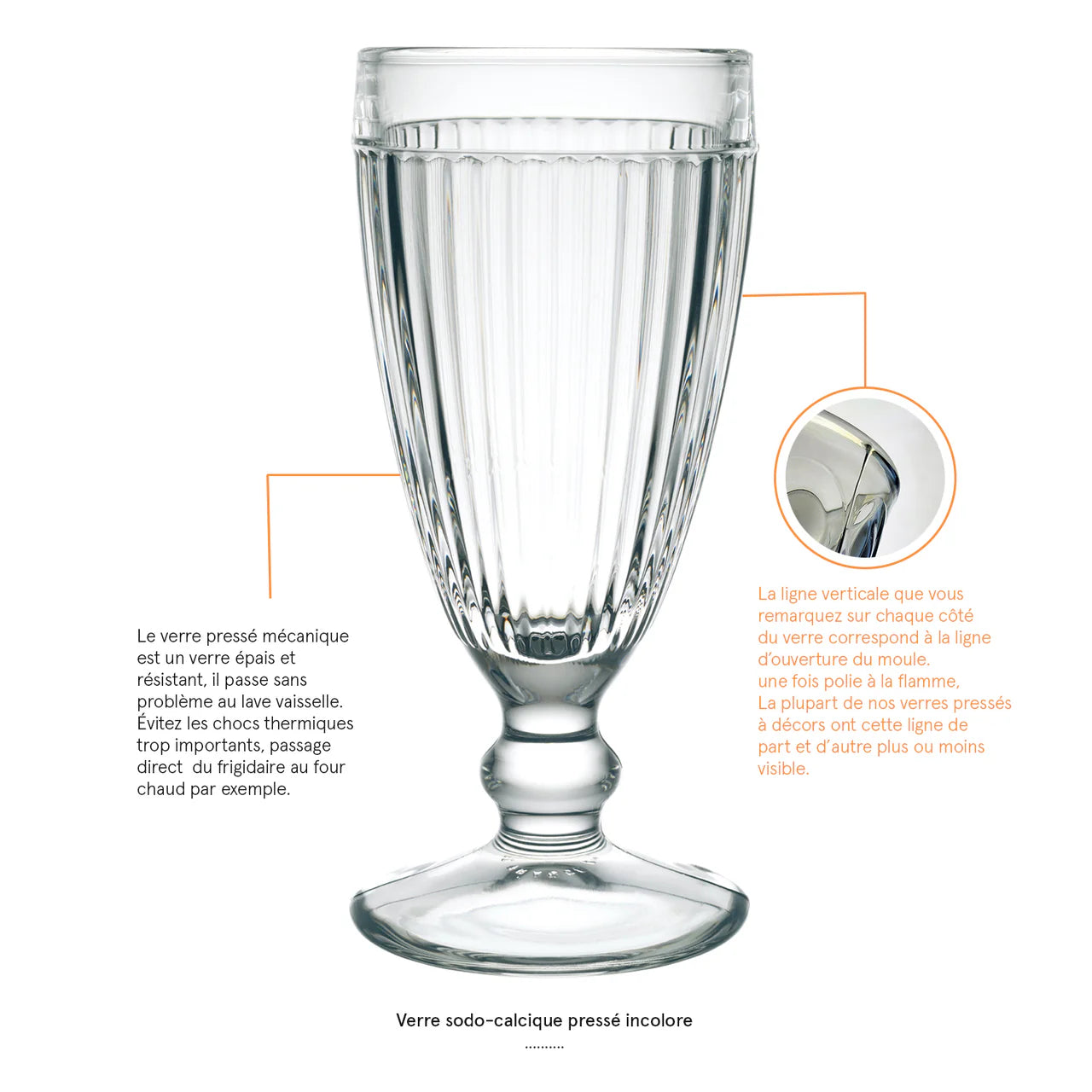 La Rochère Dessert Glasschalen Groß Delice – 6er Set, Je 290 Ml, Spülmaschinenfest, Französisches Design