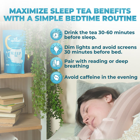 Herbal Sleep Tea With Sleep Guide, 60 Bags
