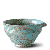 Blue Matcha Bowl with Spout