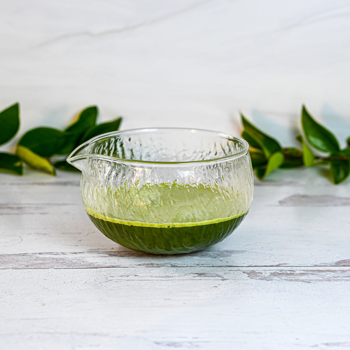 Textured Glass Matcha Set