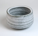 White Ceramic Matcha Bowl 17 oz with Rolled Rim, Matcha Chawan for Whisking and Drinking, Tea Ceremony Bowl