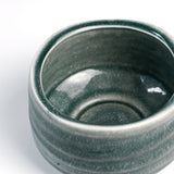 Seafoam Ceramic Matcha Bowl 17 oz with Rolled Rim, Matcha Chawan for Whisking and Drinking, Tea Ceremony Bowl