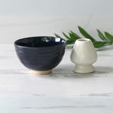 Dark Navy Blue Ceramic Matcha Bowl