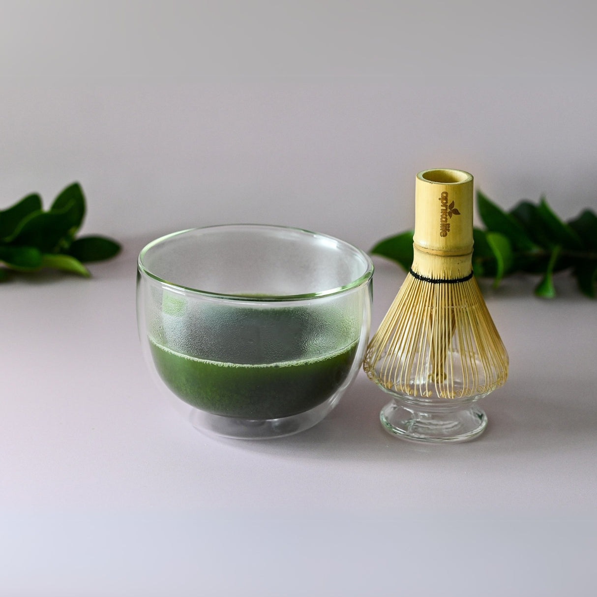 Double Sided Glass Matcha Set