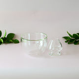 Double Sided Glass Matcha Set