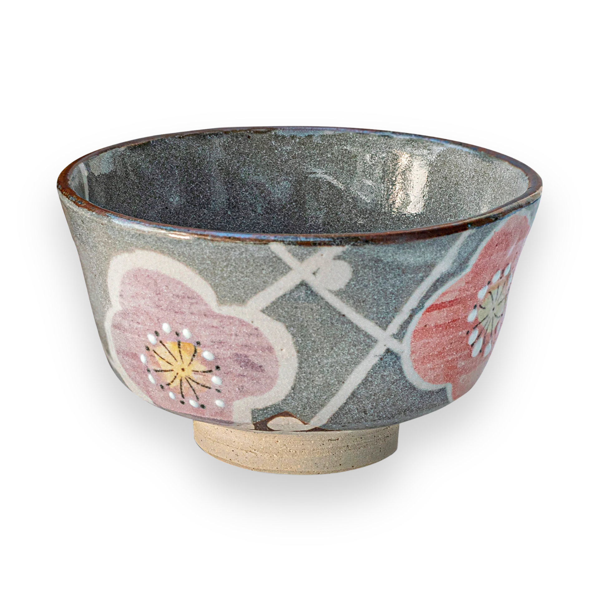 Flowers Ceramic Matcha Bowl