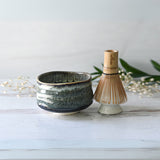 Grey Tenmoku Matcha Set