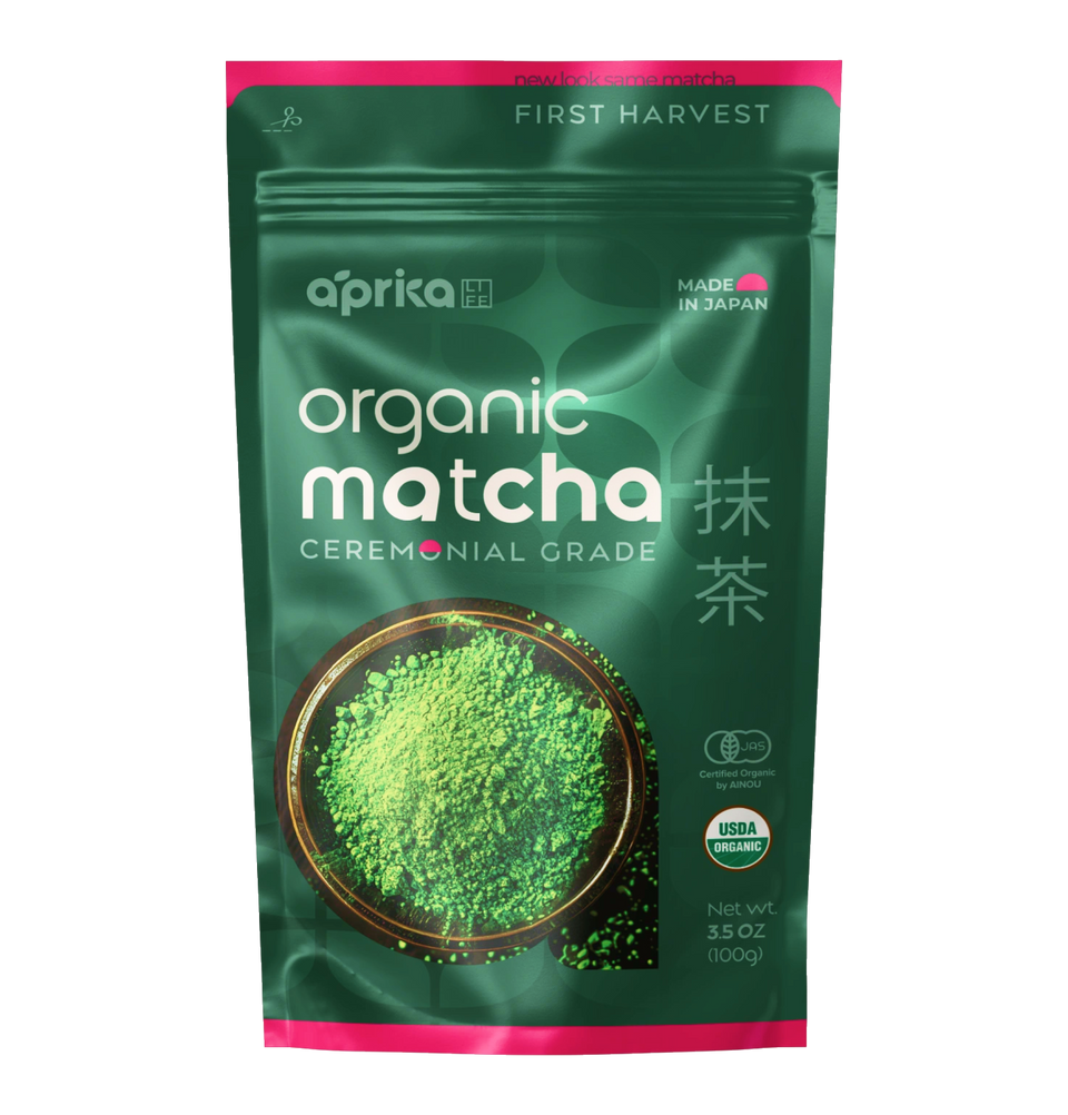 Organic Japanese Ceremonial Grade Matcha Green Tea Powder Aprika Life