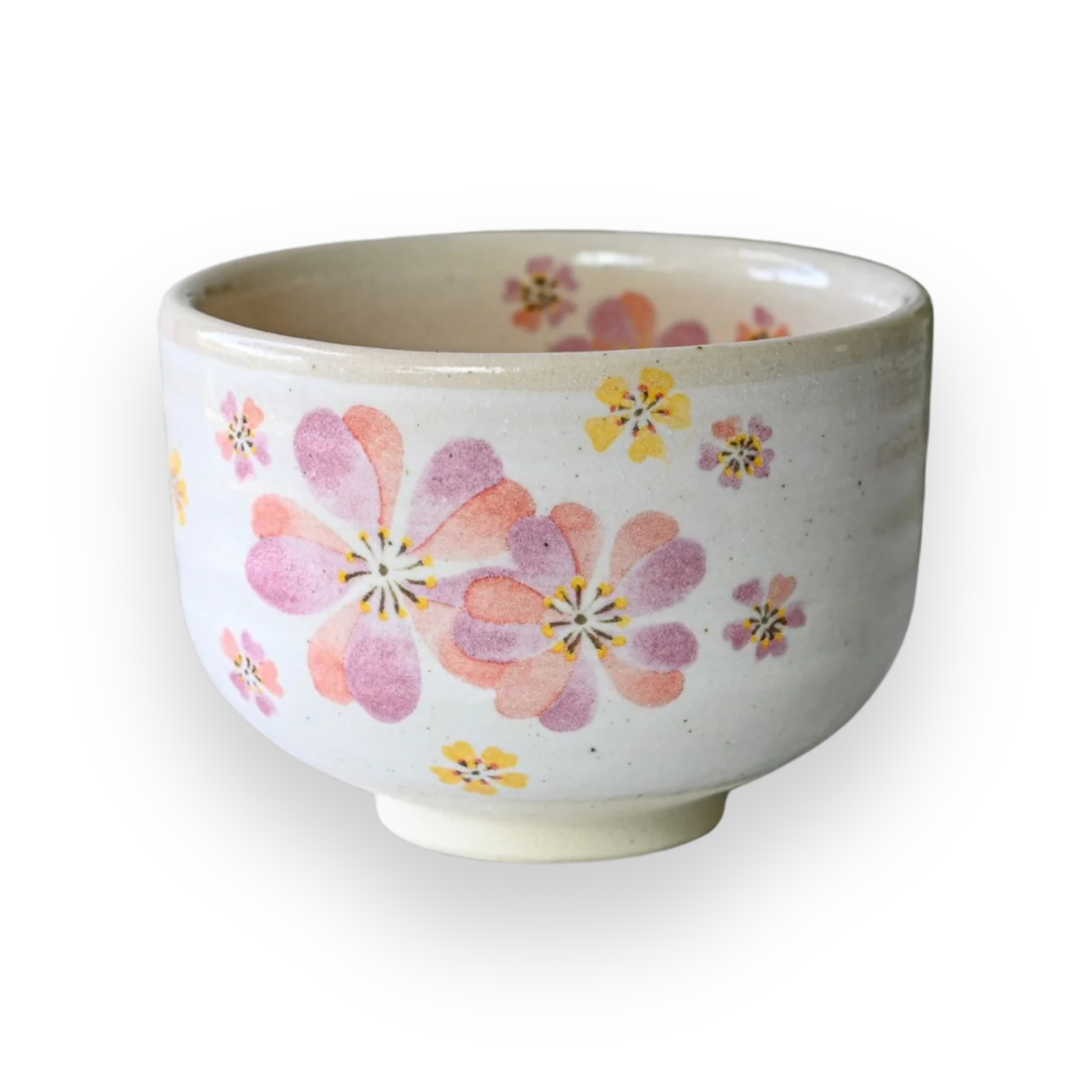 Aprika Life Japanese Pink Sakura Ceramic Matcha Bowl - Thumbnail 3