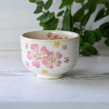 Japanese Pink Sakura Ceramic Matcha Bowl