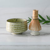 Kaneni White Ceramic Matcha Bowl