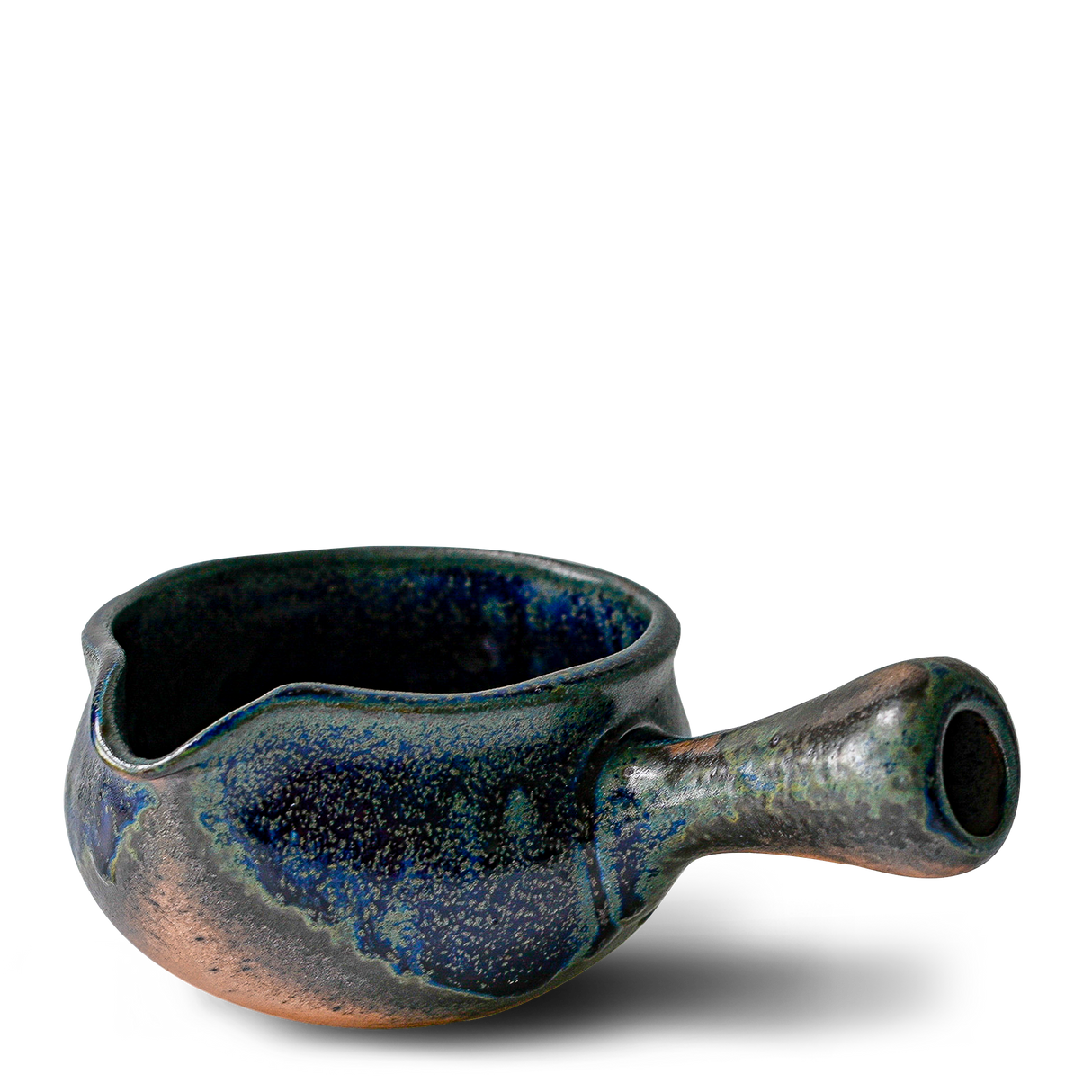 Blue Matcha Bowl with Spout