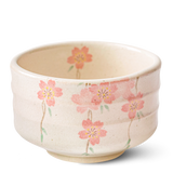 Pink Sakura Flowers Ceramic Matcha Bowl