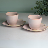 Pink LOVE Ceramic Tea Cup with Saucer