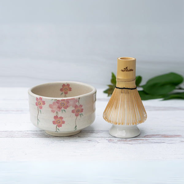 Conjunto De Tigela Bamboomn Matcha  Inclui Chasaku E Colher De Ch   1 Conjunto De Rosa~p114557952