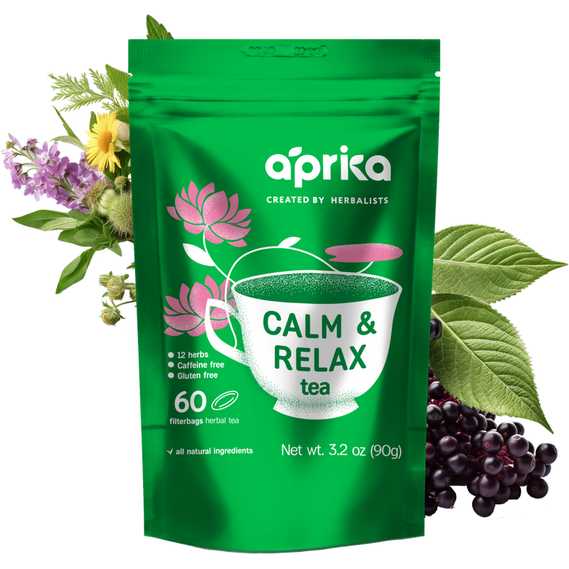 Calm and Relax Herbal Tea, 60 Bags – Aprika Life