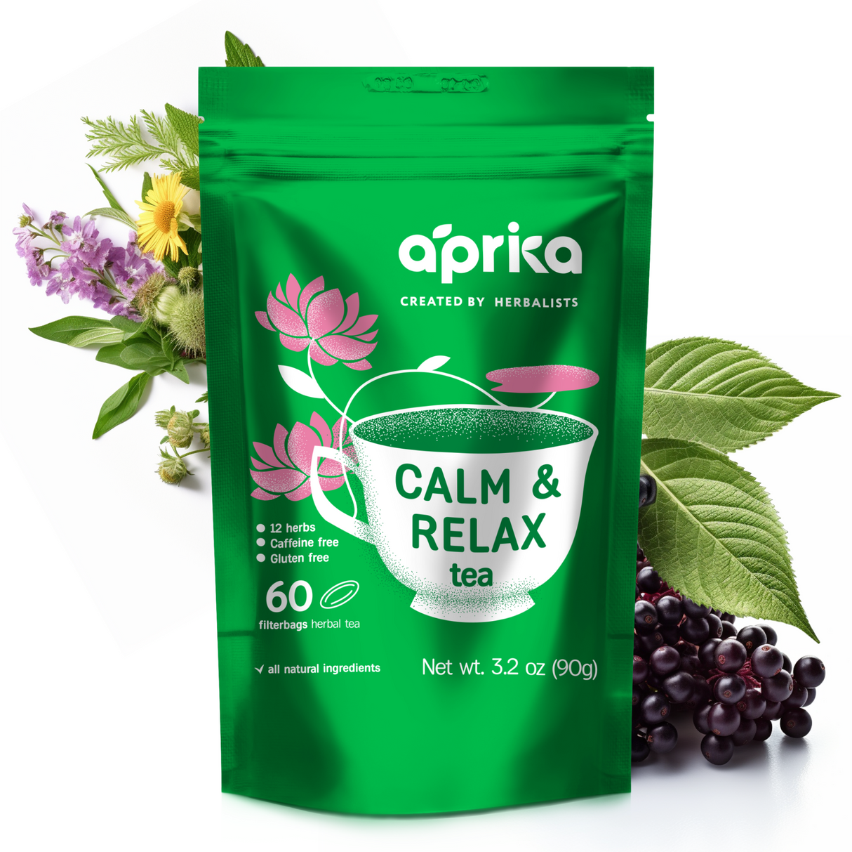 Calm and Relax Herbal Tea, 60 Bags