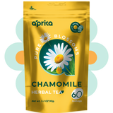  Aprika Pure Blossoms Chamomile Herbal Tea. Great for natural chamomile tea. Best chamomile tea for anxiety. Chamomile tea benefits are huge for everyone.