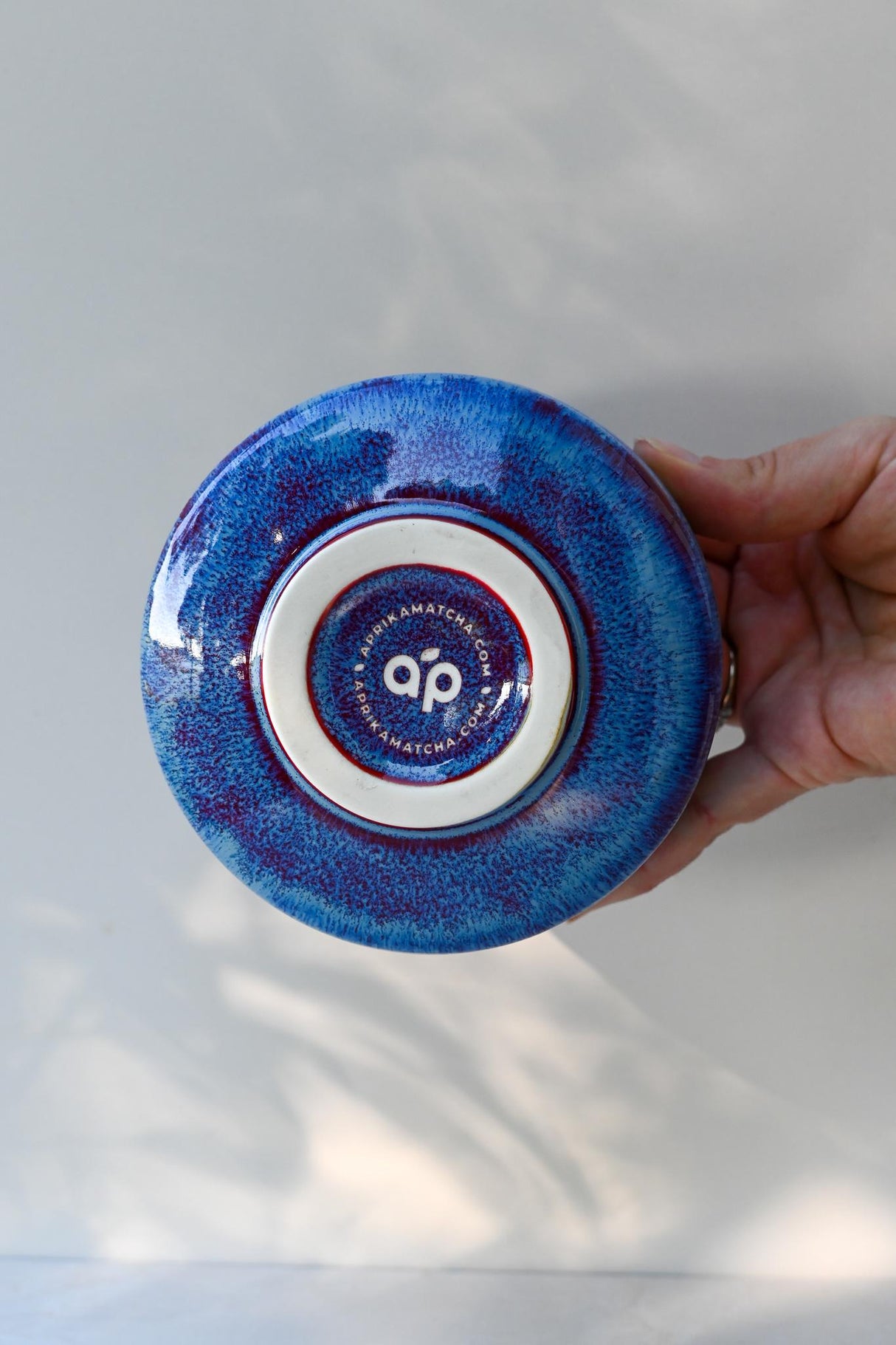 Blue Ceramic Matcha Tea Set – 16 oz Handcrafted Bowl, Bamboo Whisk, Whisk Holder & Chashaku Spoon – Complete Matcha Kit by Aprika Life