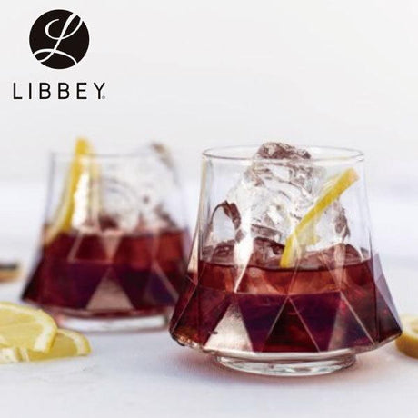 Libbey Rock Glass Water Glass, Approx. 9.8 fl oz (290 ml), Divergence