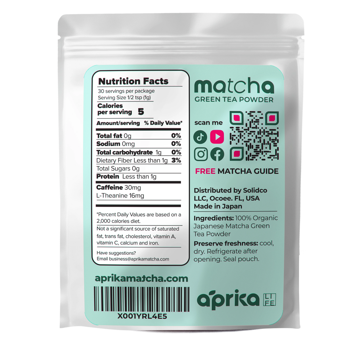 Organic Japanese Matcha Green Tea Powder