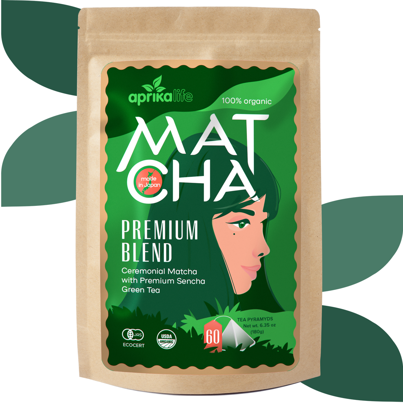 Japanese Matcha Green Tea Bags – Aprika Life