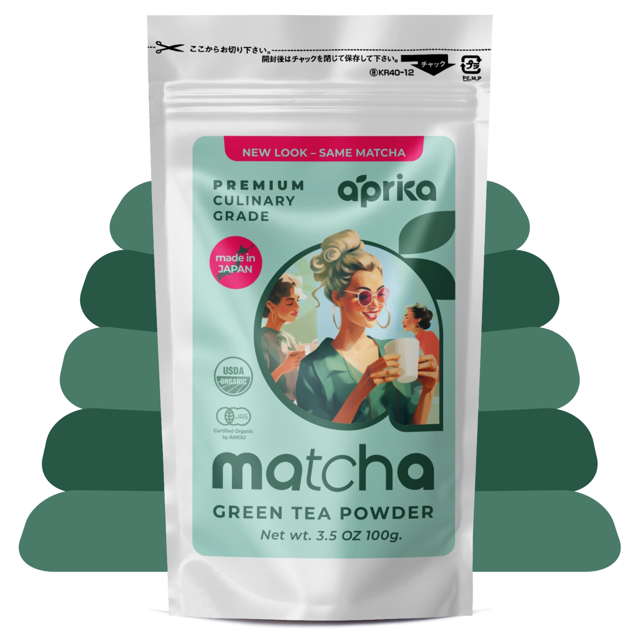 Organic Japanese Matcha Green Tea Powder Aprika Life