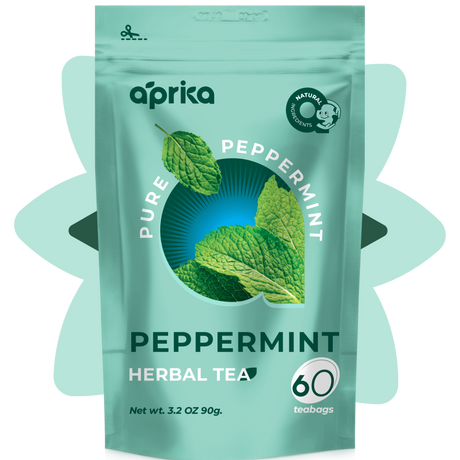 100% Pure Peppermint Herbal Tea, 60 Bags