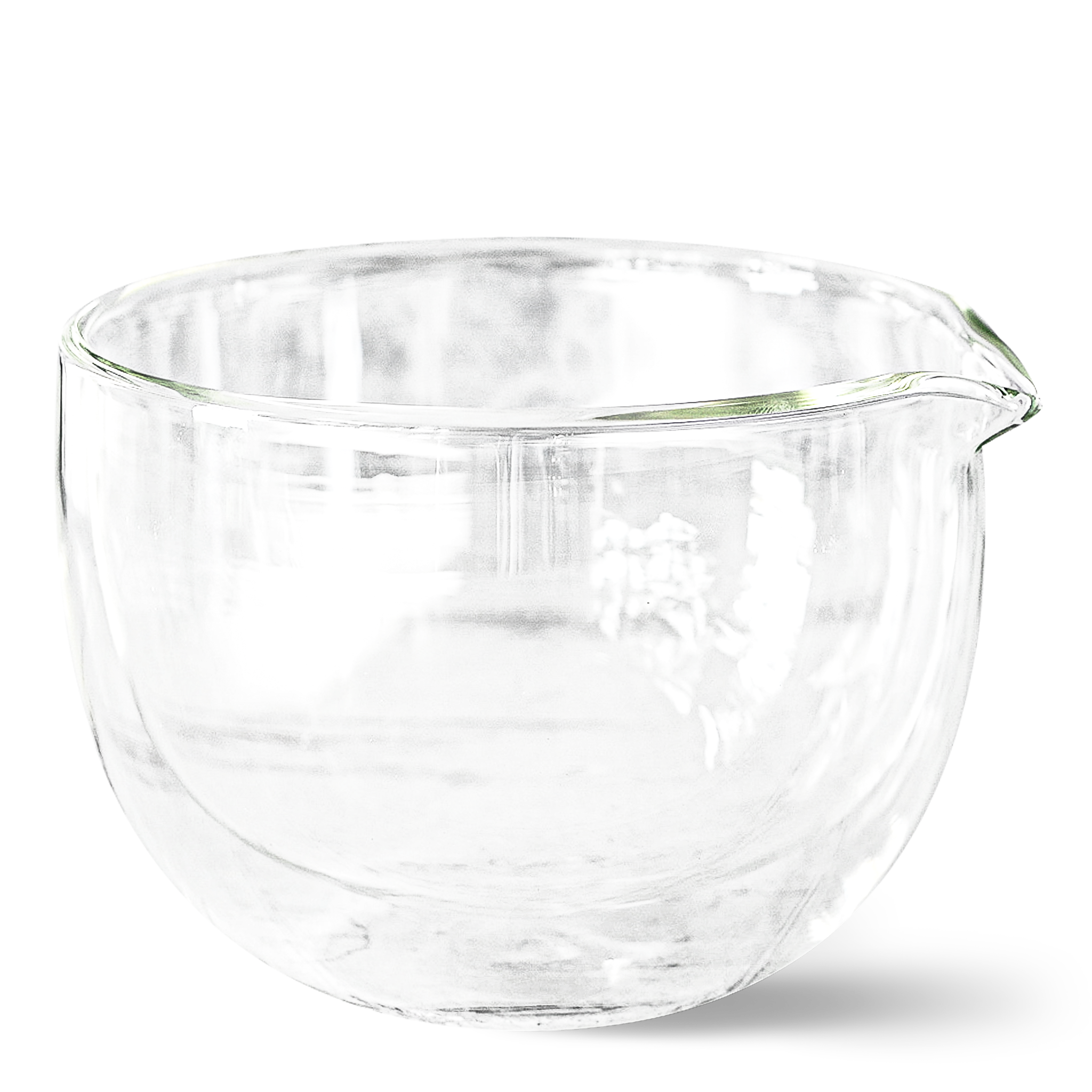 Double Sided Glass Bowl with Spout