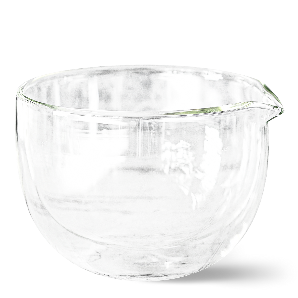 Double Sided Glass Bowl with Spout