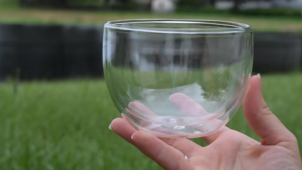 Double Sided Glass Bowl