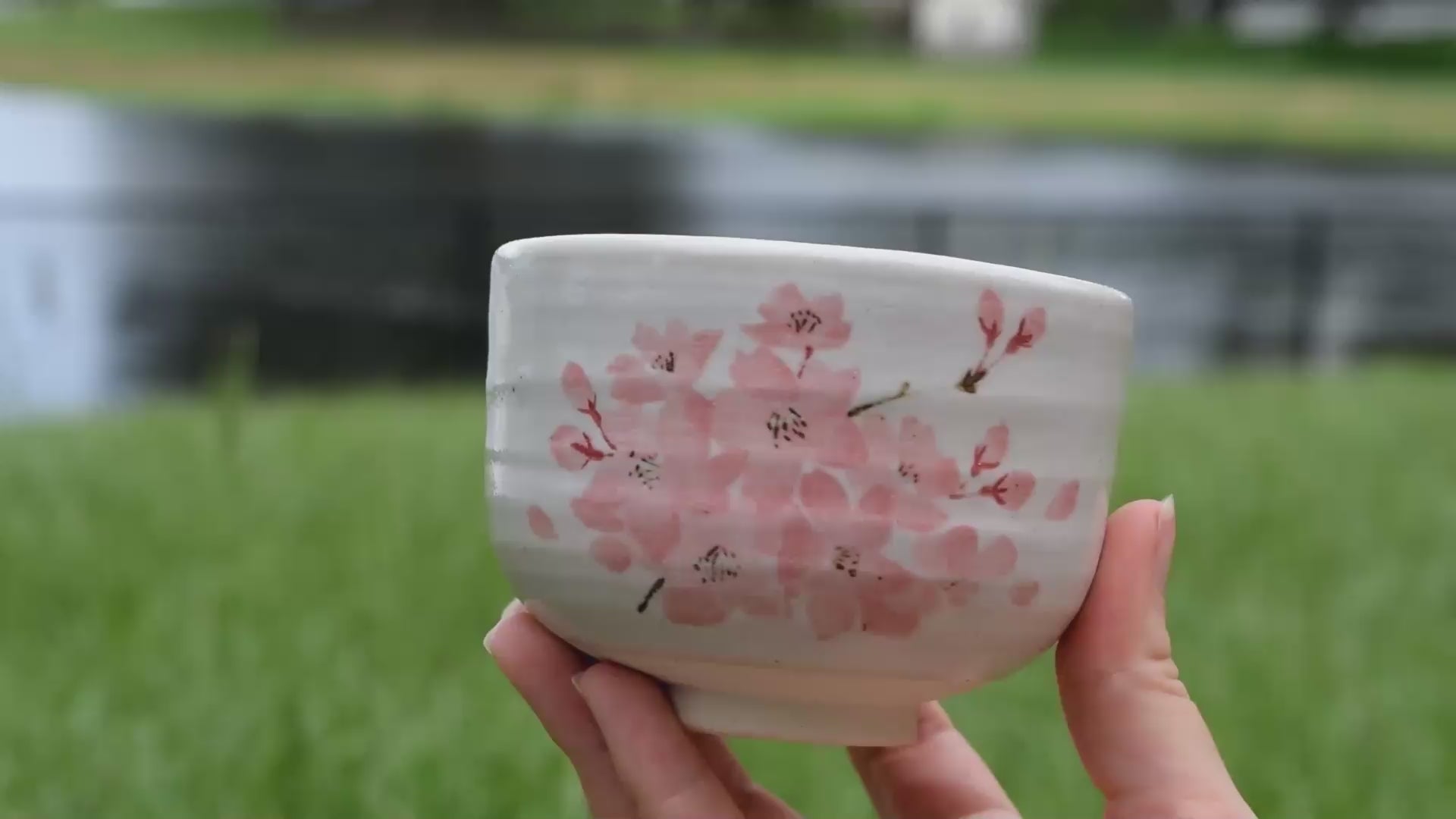Maruyoshi Sakura Clay Matcha Bowl – Aprika Life