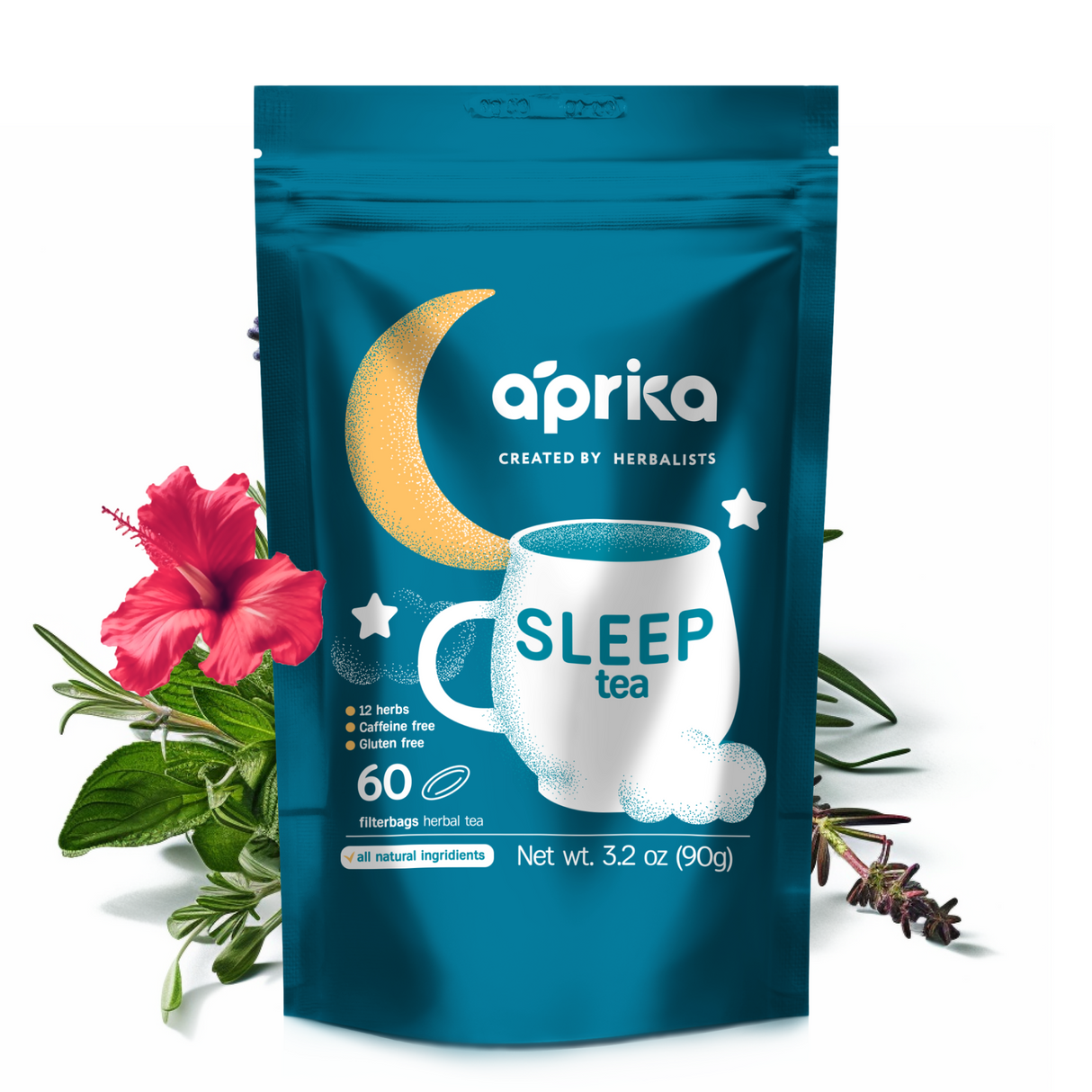 Herbal Sleep Tea with Sleep Guide, 60 bags